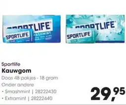 Hanos Sportlife Kauwgom aanbieding