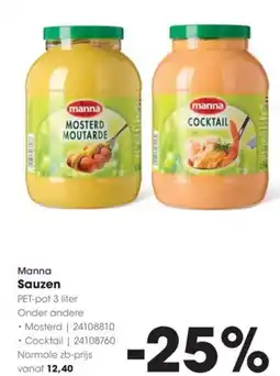 Hanos Manna Sauzen aanbieding
