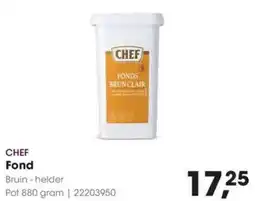 Hanos Chef fond bruin - helder aanbieding