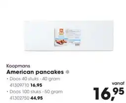 Hanos Koopmans american pancakes aanbieding