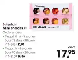 Hanos Buitenhuis Mini snacks aanbieding