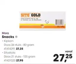 Hanos Mora Snacks aanbieding