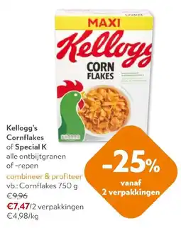 OKay Kellogg's Cornflakes of Special K aanbieding