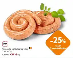 OKay Chipolata op Italiaanse wijze aanbieding