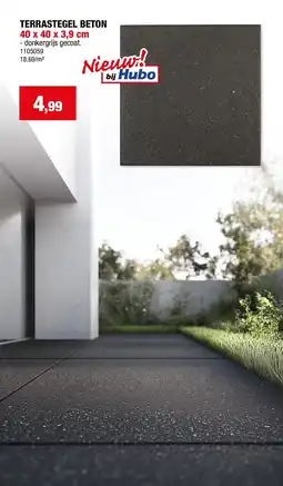 Hubo Terrastegel Beton aanbieding