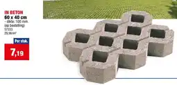 Hubo Grastegels In beton aanbieding