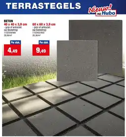Hubo Terrastegels Beton aanbieding