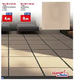 Hubo Terrastegels Beton aanbieding