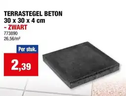 Hubo Terrastegel Beton aanbieding