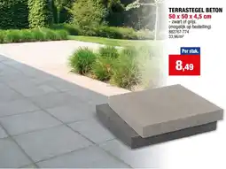 Hubo Terrastegel Beton aanbieding