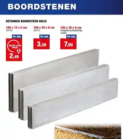 Hubo Boordstenen Betonnen Boordsteen aanbieding