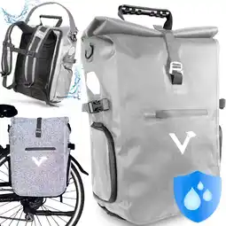 Decathlon Fietstas voor bagagedrager, waterdichte fietsrugzak 23L aanbieding