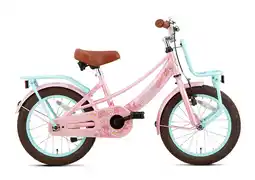 Decathlon SuperSuper Lola Kinderfiets - Meisjes - 16 inch - Turquoise / Roze aanbieding