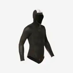 Decathlon Duikvest voor harpoenduiken heren neopreen 5 mm SPF 500 donkergrijs aanbieding