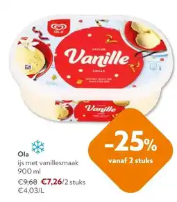 OKay ijs met vanillesmaak aanbieding