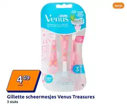 Action Gillette scheermesjes Venus Treasures aanbieding