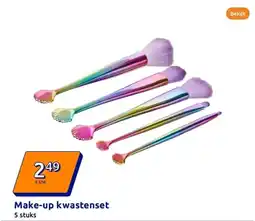 Action Make up kwastenset aanbieding