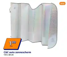 Action C&C auto zonnescherm aanbieding