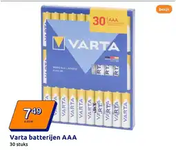 Action Varta batterijen AAA aanbieding