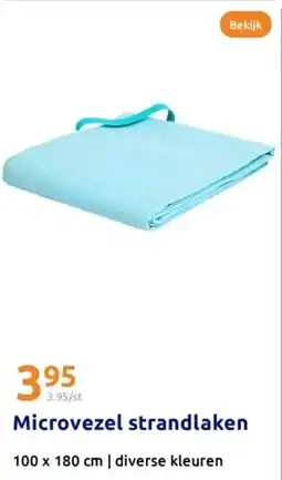 Action Microvezel strandlaken aanbieding
