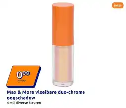 Action Max & More vloeibare duo chrome oogschaduw aanbieding