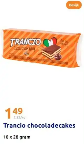 Action Trancio chocoladecakes aanbieding