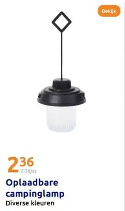 Action Oplaadbare campinglamp aanbieding
