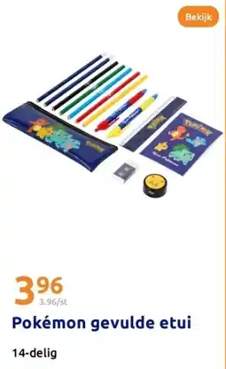Action Pokémon gevulde etui aanbieding
