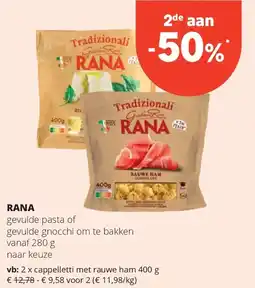 Spar RANA cappelletti met rauwe ham 400 g aanbieding
