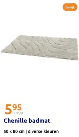 Action Chenille badmat aanbieding