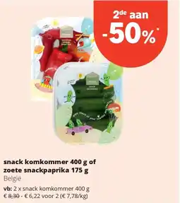 Spar snack komkommer 400 g aanbieding