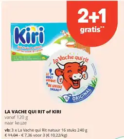 Spar LA VACHE QUI RIT of KIRI aanbieding
