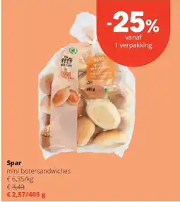 Spar Spar mini botersandwiches aanbieding