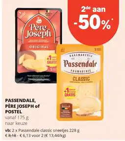 Spar PASSENDALE, PÈRE JOSEPH of POSTEL aanbieding
