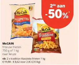 Spar McCAIN tradition klassieke frieten 1 kg aanbieding