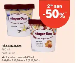 Spar HÄAGEN-DAZS salted caramel 460 ml aanbieding