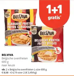 Spar BELVIVA Belgische ovenfrieten 600 g aanbieding