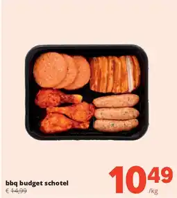 Spar bbq budget schotel aanbieding
