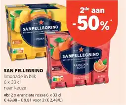 Spar SAN PELLEGRINO aranciata rossa 6 x 33 cl aanbieding