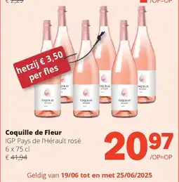 Spar Coquille de Fleur IGP Pays de l’Hérault rosé aanbieding