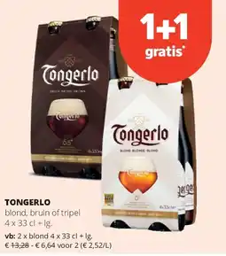 Spar TONGERLO blond 4 x 33 cl + lg aanbieding