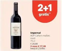 Spar Impernal AOP Cahors malbec rood 75 cl aanbieding