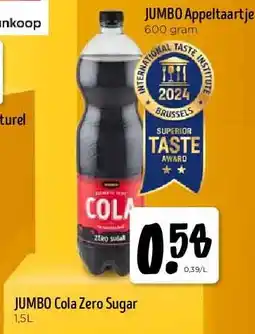 Jumbo JUMBO Cola Zero Sugar 1,5L aanbieding