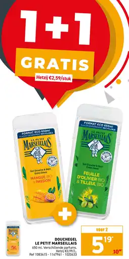 Trafic Douchegel le petit marseillais aanbieding