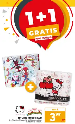 Trafic Set van 2 keukenrollen aanbieding