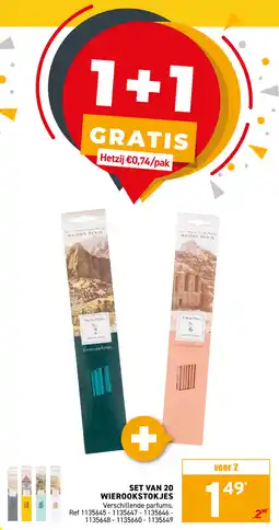 Trafic Set van 20 wierookstokjes aanbieding