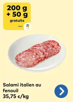 Bio Planet Salami italien au fenouil aanbieding