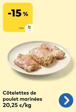 Bio Planet Côtelettes de poulet marinées aanbieding