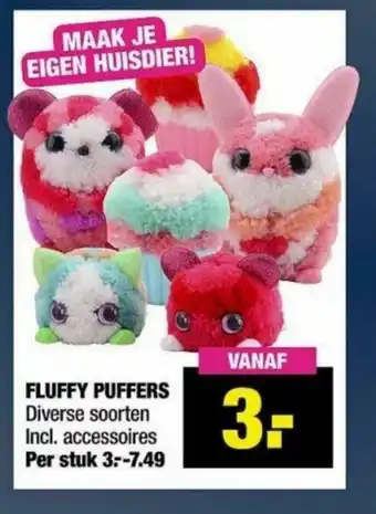 Fluffy puffers per stuk