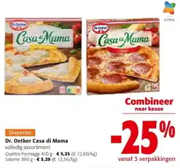 Colruyt Dr. Oetker Casa di Mama Quattro Formaggi 410 g aanbieding